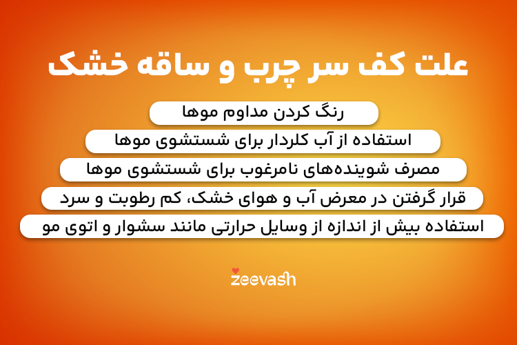 علت کف سر چرب و ساقه خشک